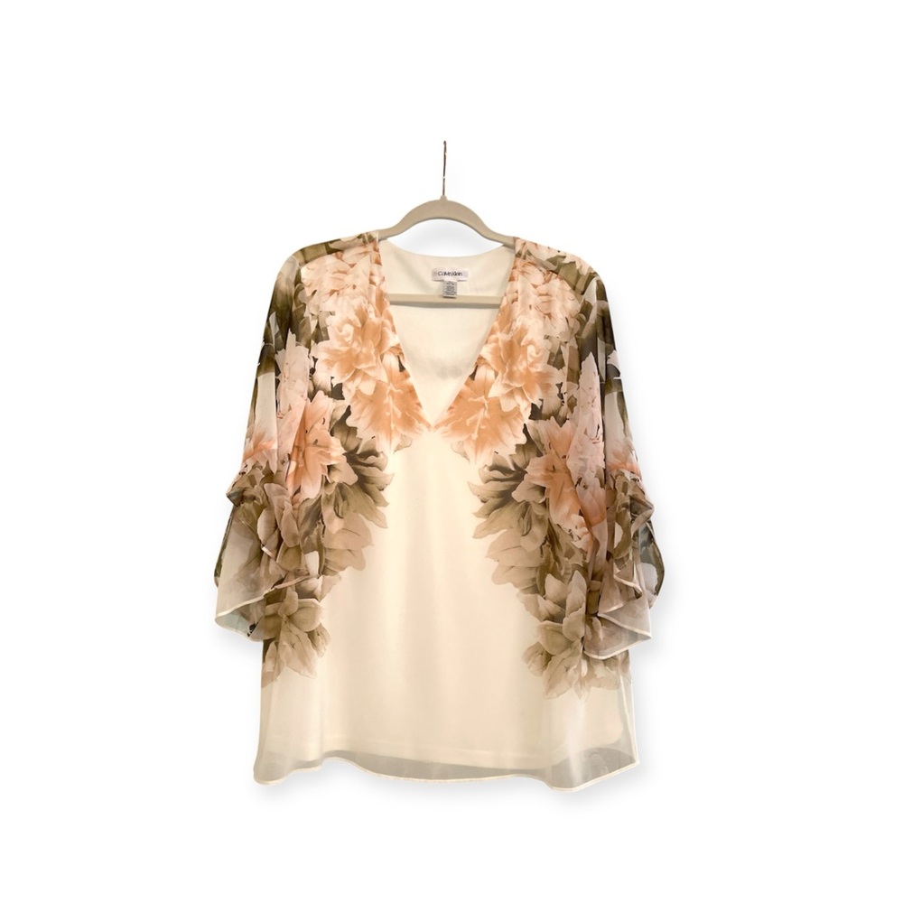 Calvin Klein V-Neck Blouse